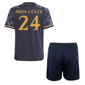 Real Madrid Arda Guler #24 Udebanesæt Børn 2023-24 Kort ærmer (+ korte bukser)